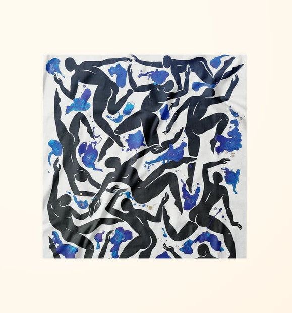 Water · Handkerchief · Eco-friendly Soft Elegant Cotton 3 Layer Handkerchief · Unisex Customizable Art Design · 100% Pure Cotton