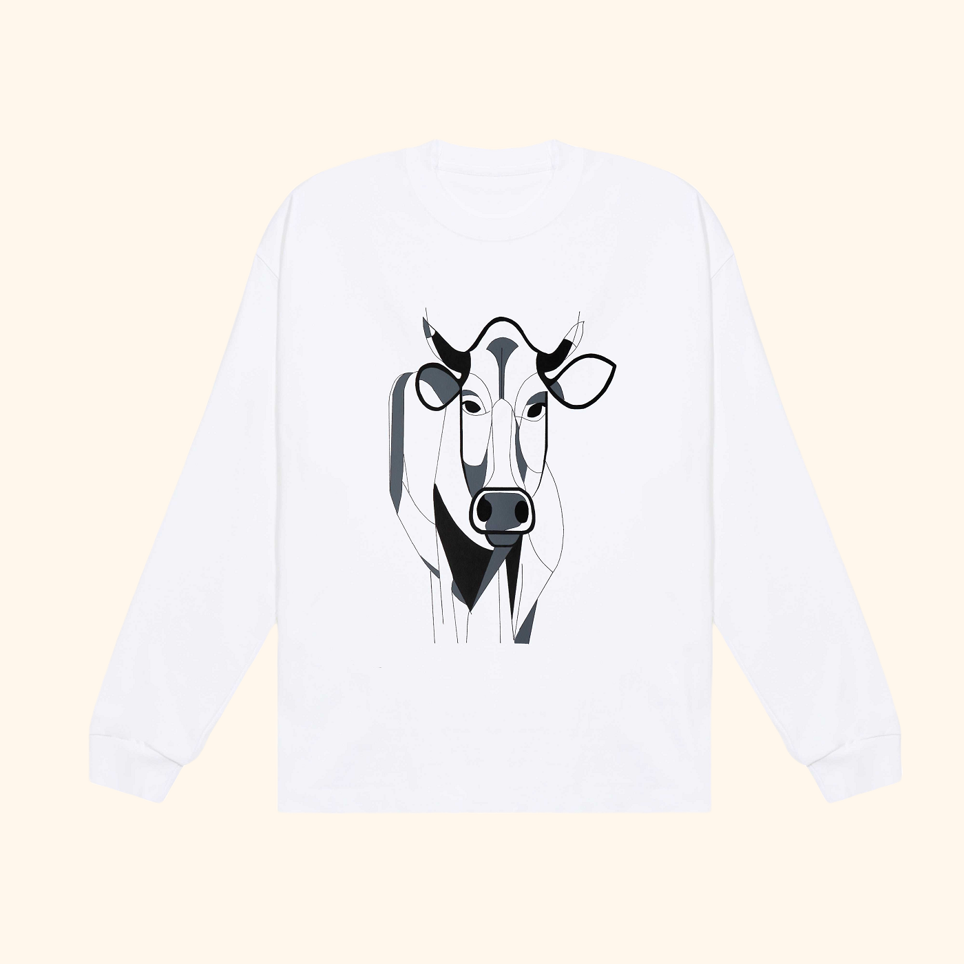La vache numéro deux · 330g · Basic Style · Long Sleeve T-Shirt