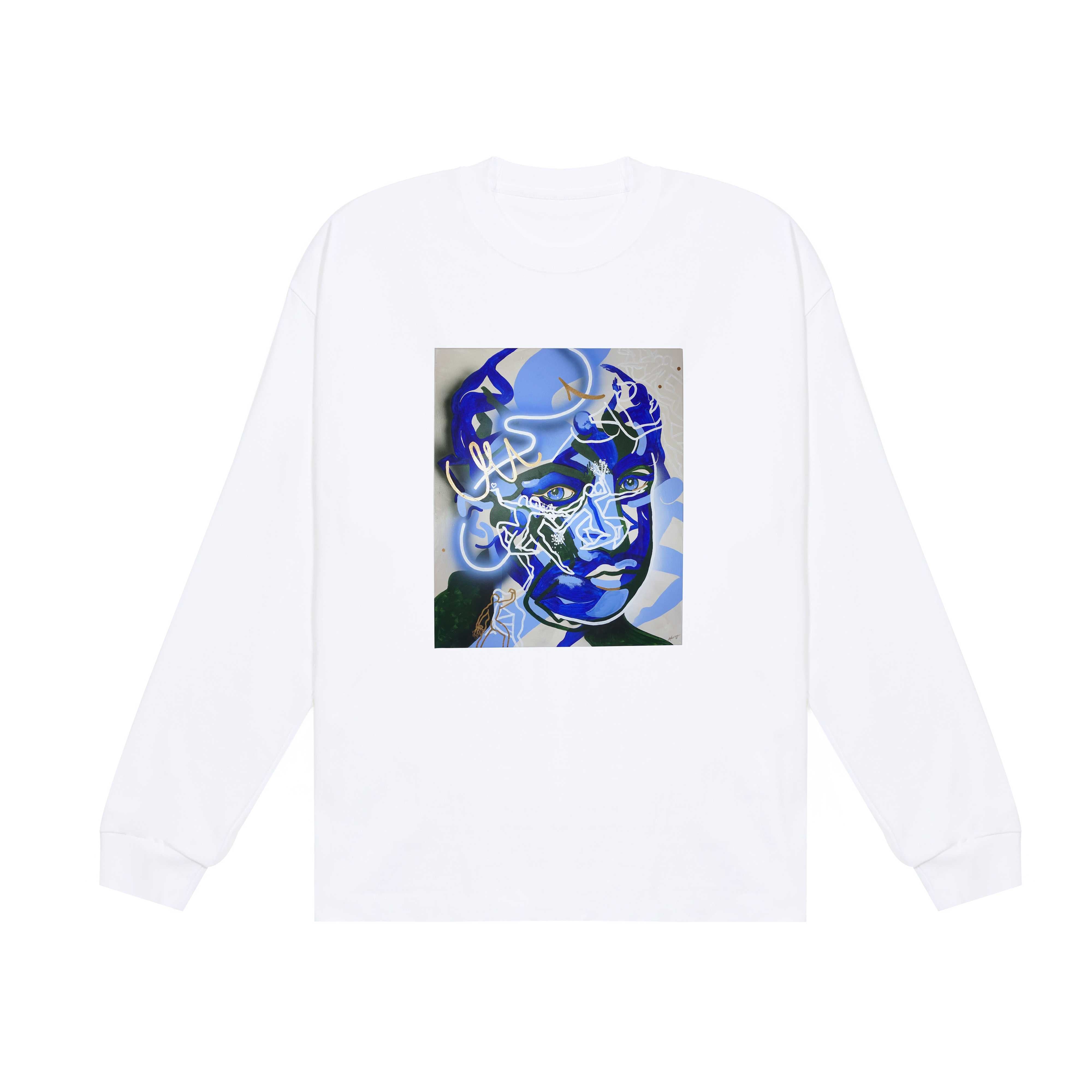 Long Sleeve T-Shirt - Basic Style (330g) in White