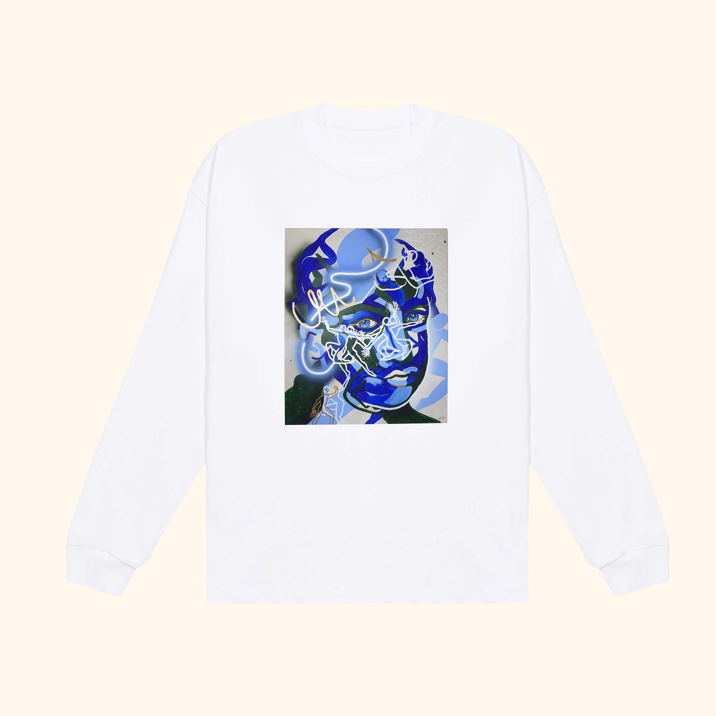Wasser · 330g · Basic Style · Langarm-T-Shirt