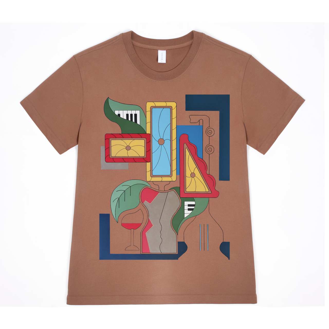 Short Sleeve T-Shirt - Regular Shoulder (300g) in Brown