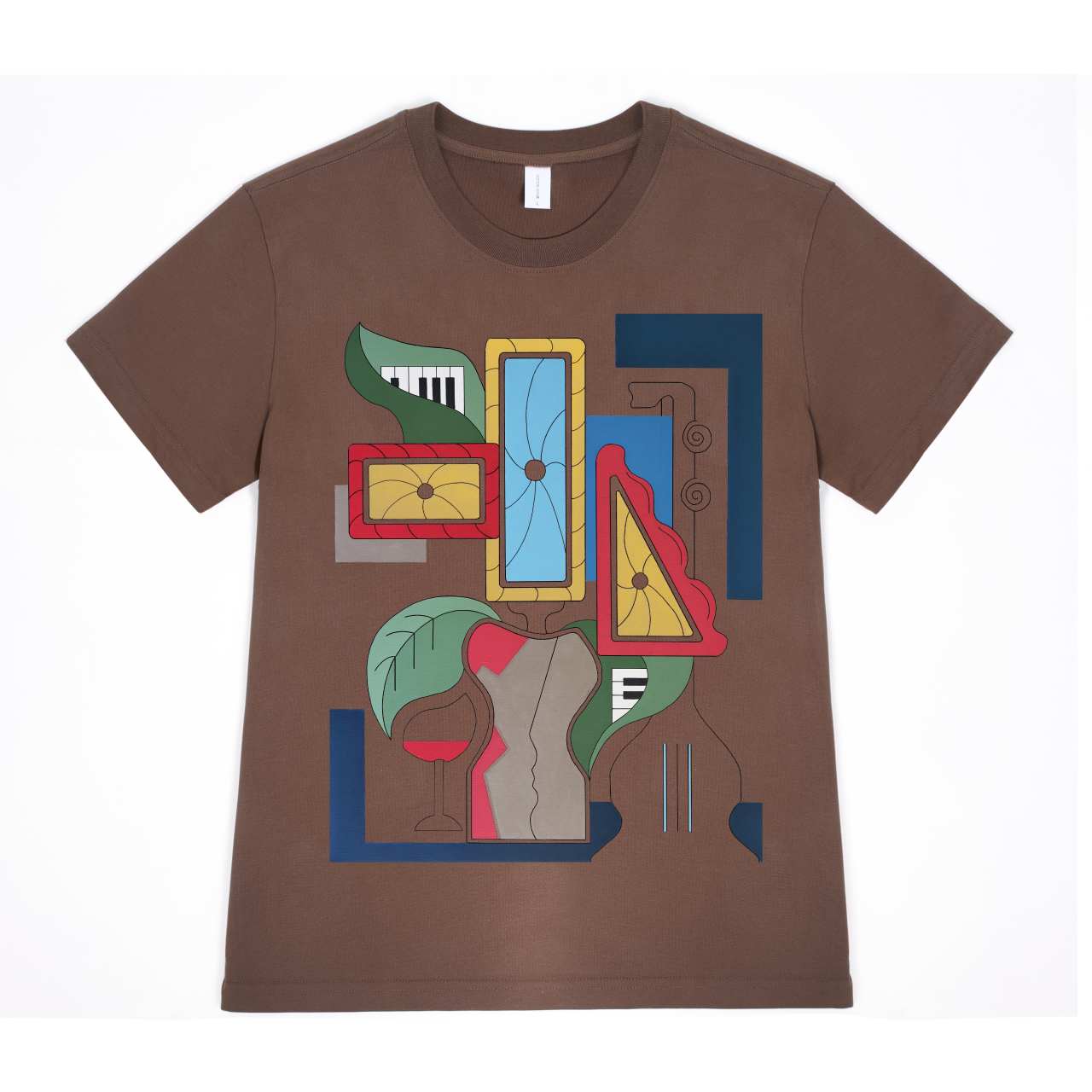 Short Sleeve T-Shirt - Drop Shoulder (330g) in Espresso Brown