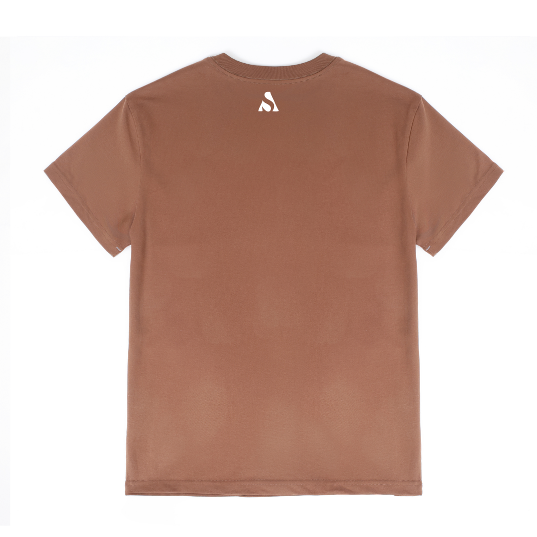 Short Sleeve T-Shirt - Regular Shoulder (300g) in Brown