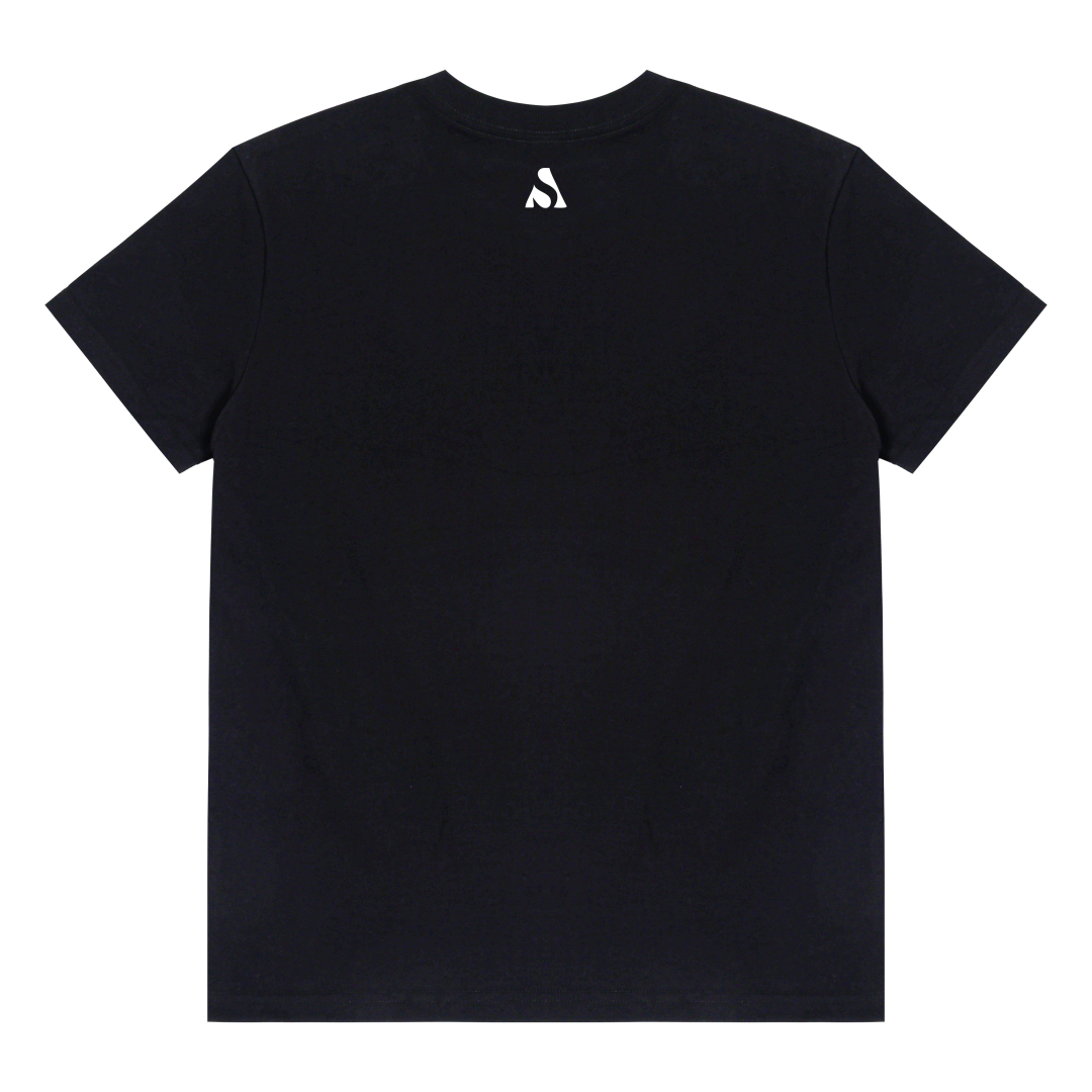 Short Sleeve T-Shirt - Regular Shoulder (300g) in Black