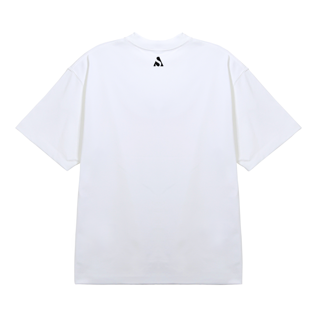 Short Sleeve T-Shirt - Drop Shoulder (330g) in White