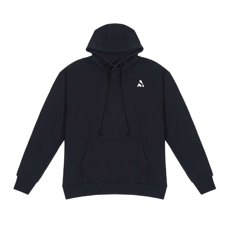 Hoodie - Sporty Style (380g) in Black