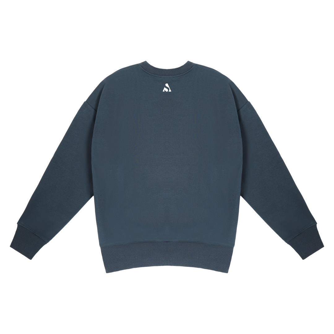 Crewneck Sweatshirt - Fleece-Lined (420g) in Black