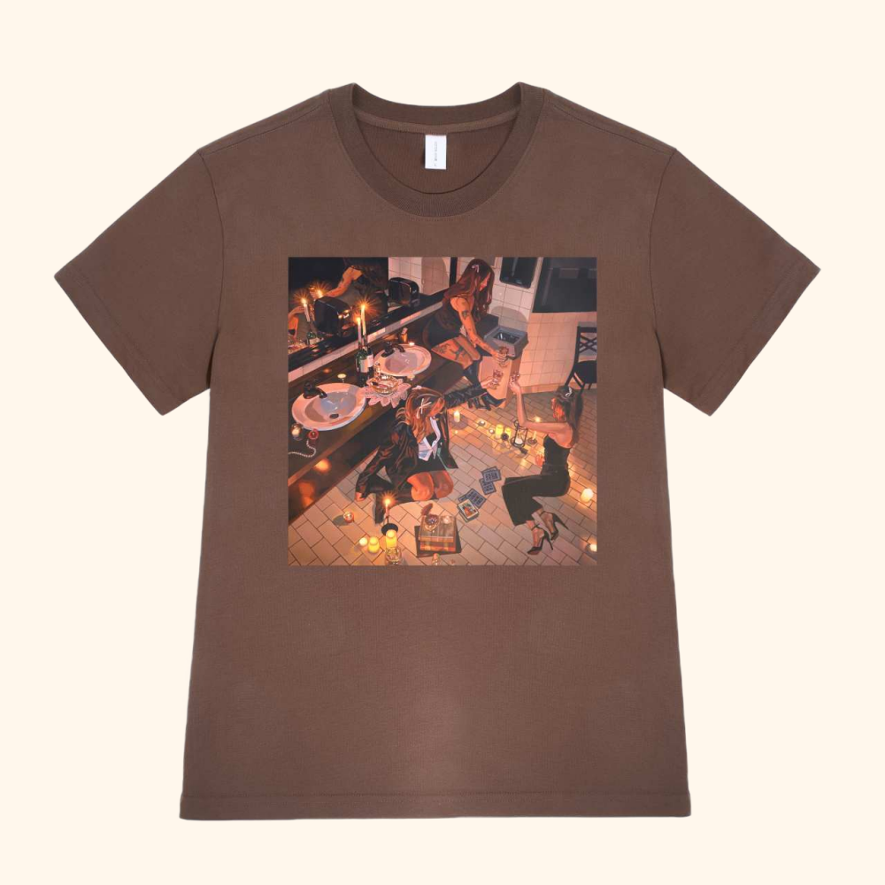 Short Sleeve T-Shirt - Drop Shoulder (330g) in Espresso Brown